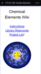 Mobile Screenshot of fwcd8elements.wikispaces.com
