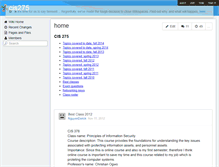 Tablet Screenshot of cis275.wikispaces.com