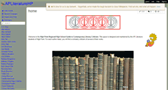 Desktop Screenshot of apliteraturehp.wikispaces.com