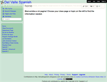 Tablet Screenshot of delvallespanish.wikispaces.com