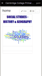 Mobile Screenshot of cambridgecollegeprimarysocialst.wikispaces.com