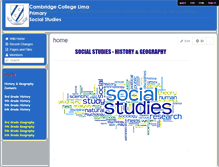 Tablet Screenshot of cambridgecollegeprimarysocialst.wikispaces.com