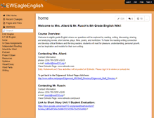 Tablet Screenshot of eweagleenglish.wikispaces.com