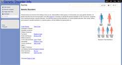 Desktop Screenshot of geneticdisorderinfo.wikispaces.com