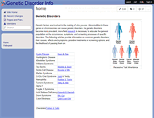 Tablet Screenshot of geneticdisorderinfo.wikispaces.com