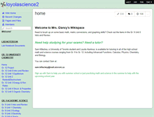 Tablet Screenshot of loyolascience2.wikispaces.com
