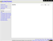 Tablet Screenshot of bumerang.wikispaces.com