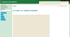 Desktop Screenshot of examen-tics-alberto.wikispaces.com