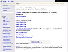 Tablet Screenshot of madduxelo.wikispaces.com