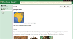 Desktop Screenshot of chocloate-slavery.wikispaces.com
