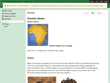 Tablet Screenshot of chocloate-slavery.wikispaces.com