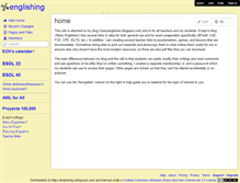 Tablet Screenshot of englishing.wikispaces.com