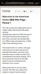 Mobile Screenshot of civicsdbqmrpastor1.wikispaces.com