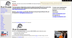 Desktop Screenshot of flatclassroomproject2006.wikispaces.com