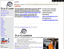 Tablet Screenshot of flatclassroomproject2006.wikispaces.com