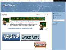 Tablet Screenshot of ahaque.wikispaces.com