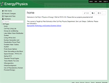 Tablet Screenshot of energyphysics.wikispaces.com