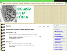 Tablet Screenshot of biolcell4350.wikispaces.com