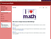 Tablet Screenshot of americanomath.wikispaces.com