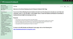 Desktop Screenshot of ircresearchnetwork.wikispaces.com