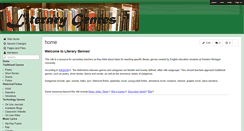 Desktop Screenshot of literarygenres.wikispaces.com