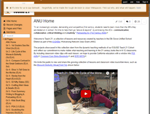 Tablet Screenshot of anu-teach21.wikispaces.com