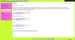 Desktop Screenshot of cbaplanguageandcomposition.wikispaces.com