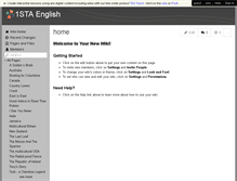 Tablet Screenshot of 1staenglish.wikispaces.com