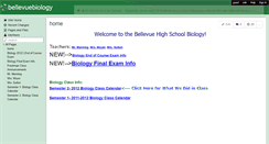 Desktop Screenshot of bellevuebiology.wikispaces.com