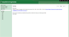Desktop Screenshot of espalianonogracias.wikispaces.com
