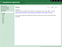 Tablet Screenshot of espalianonogracias.wikispaces.com