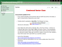 Tablet Screenshot of crestwoodclassof2012.wikispaces.com