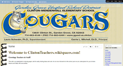 Desktop Screenshot of clintonteachers.wikispaces.com