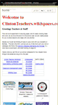Mobile Screenshot of clintonteachers.wikispaces.com