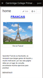 Mobile Screenshot of cambridgecollegeprimaryfrances.wikispaces.com