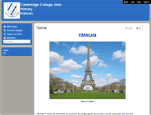 Tablet Screenshot of cambridgecollegeprimaryfrances.wikispaces.com