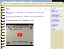 Tablet Screenshot of comunicacionenservicios.wikispaces.com