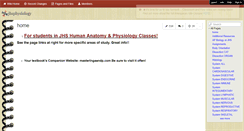 Desktop Screenshot of jhsphysiology.wikispaces.com