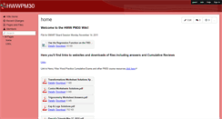 Desktop Screenshot of hwwpm30.wikispaces.com