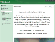 Tablet Screenshot of kindernet.wikispaces.com
