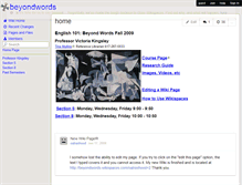 Tablet Screenshot of beyondwords.wikispaces.com