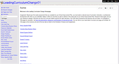 Desktop Screenshot of leadingcurriculumchange01.wikispaces.com