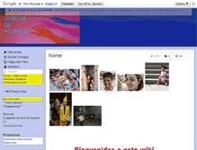 Tablet Screenshot of lenguadeacogida.wikispaces.com