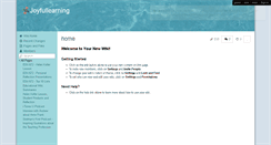 Desktop Screenshot of joyfullearning.wikispaces.com