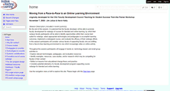Desktop Screenshot of f2f-to-online.wikispaces.com