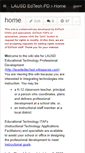 Mobile Screenshot of lausdedtechpd.wikispaces.com