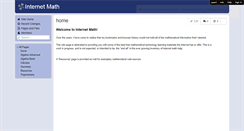 Desktop Screenshot of internetmath.wikispaces.com