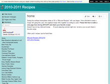 Tablet Screenshot of 2010-2011recipes.wikispaces.com