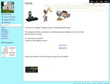 Tablet Screenshot of edgehill-euro08.wikispaces.com