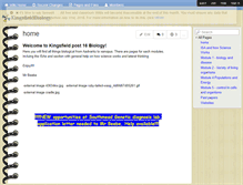 Tablet Screenshot of kingsfieldbiology.wikispaces.com